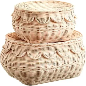 Eco-Friendly Handwoven Seagrass Storage Basket