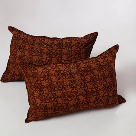 Cotton Throw Pillow, Handcrafted Natural Dye Block Print
